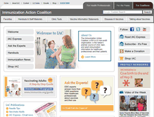 Tablet Screenshot of immunize.org